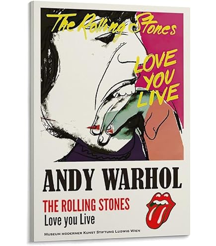 Amazon.co.jp: アンディウォーホルローリングストーンズポスターアート